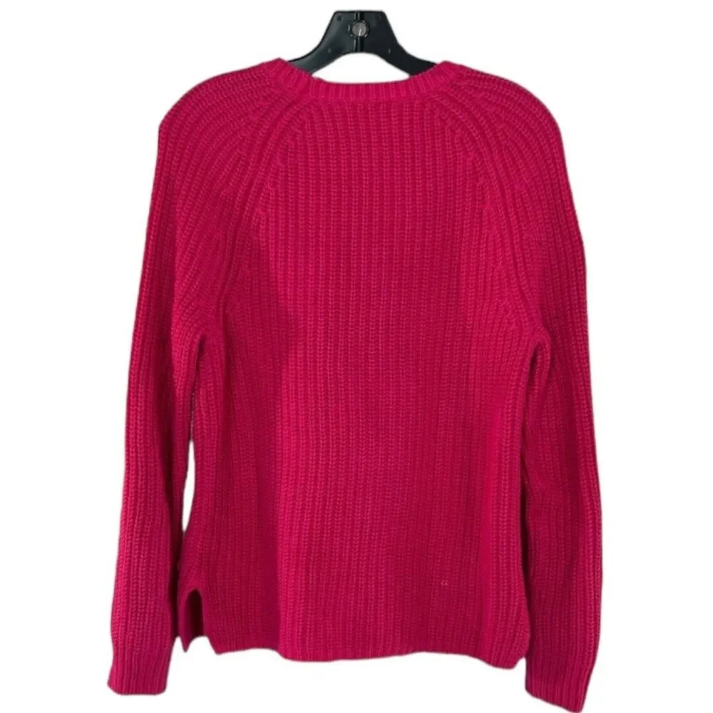 Lauren Ralph Lauren Womens Chunky Knit Pink Sweater sz M